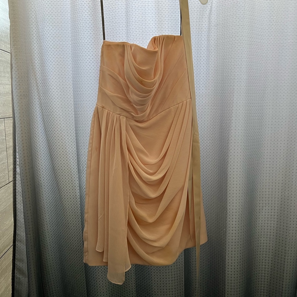 Blush bridesmaids dress